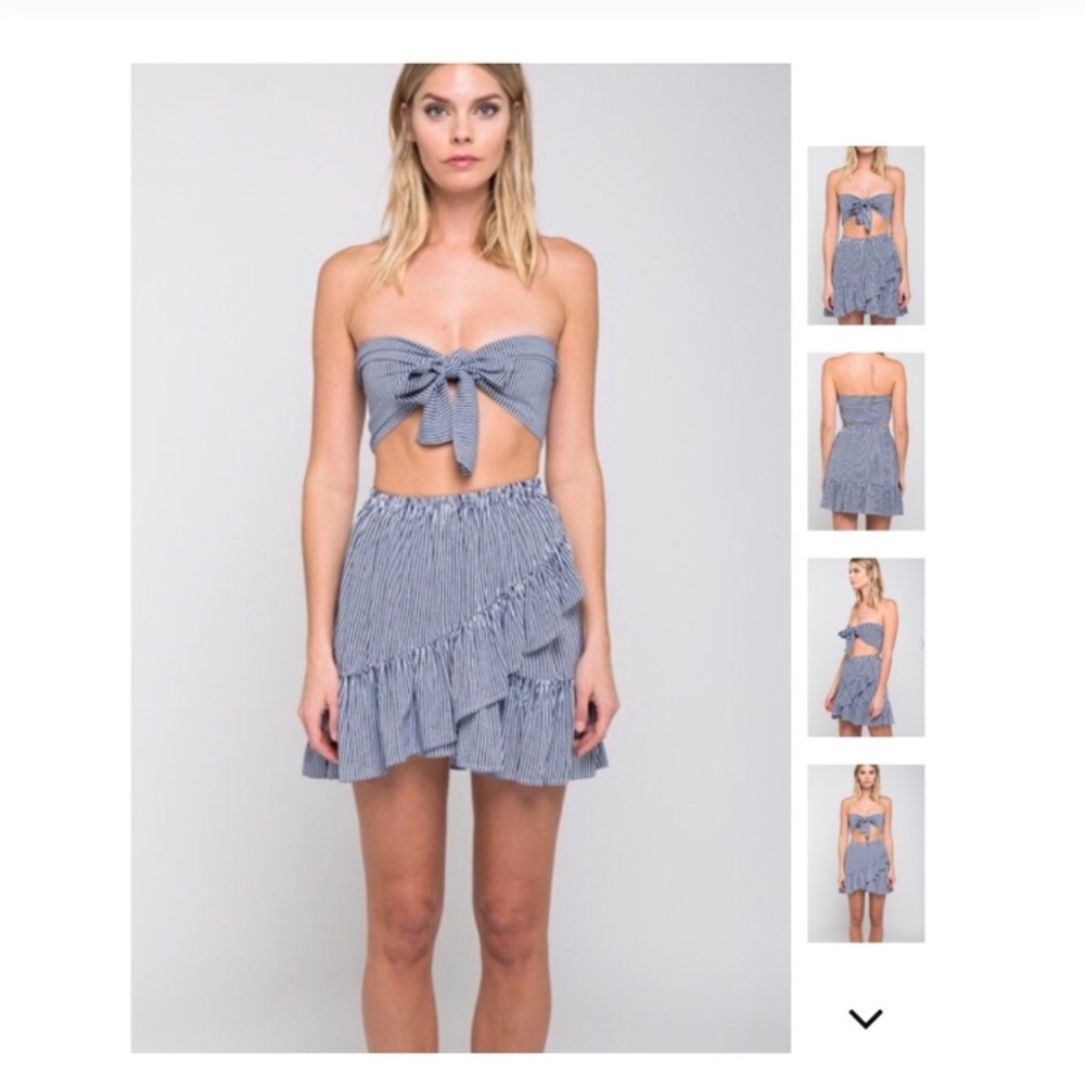 Striped cutout dress from boutique, only tried on